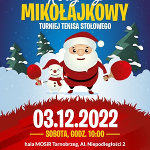 Rodzinny Mikołajkowy turniej tenisa stołowego
