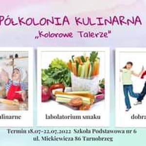 Półkolonia kulinarna ,,Kolorowe Talerze"