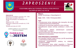 XXII Podkarpacki Turniej Tenisa Stołowego Olimpiad Specjalnych