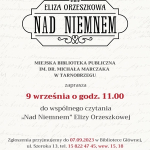Wspólne czytanie "Nad Niemnem"