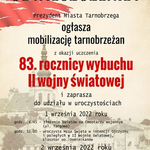 Obchody 83. rocznicy wybuchu II wojny światowej