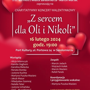 Charytatywny koncert walentynkowy pt. „Z sercem dla Oli i Nikoli”