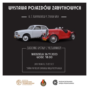Zwiedzanie wystawy zabytkowych samochodów