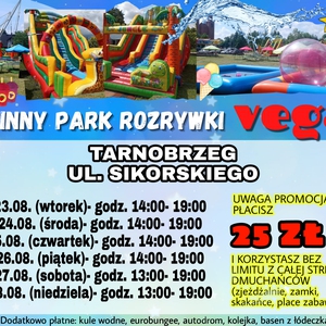 Wesołe miasteczko Tarnobrzeg- Rodzinny Park Rozrywki VEGAS 23-28/08