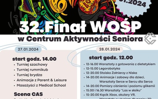 32. Finał WOŚP w Centrum Aktywności Seniora