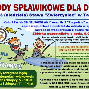 Zawody spławikowe dla dzieci