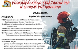 XXI Mistrzostwa Województwa Podkarpackiego Strażaków PSP w Sporcie Pożarniczym