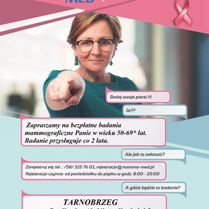 Bezpłatne badania mammogaraficzne