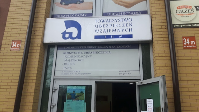 Towarzystwo Ubezpieczeń Wzajemnych "TUW" - Biuro Regionalne w Rzeszowie - Siedziba zamiejscowa w Tarnobrzegu