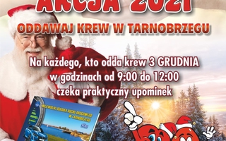 Mikołajkowa Akcja 2021 - Pobór Krwi w Tarnobrzegu