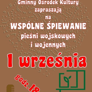 Wspólne śpiewanie pieśni wojennych w Gorzycach