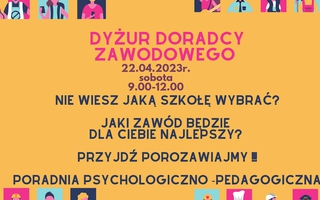 Dyżur doradcy zawodowego dla uczniów