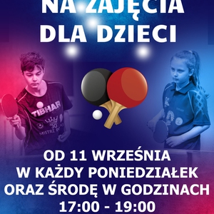 Tenis stołowy - zajęcia dla dzieci