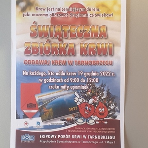 Świąteczna zbiórka krwi