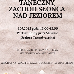 Taneczny Zachód Słońca nad Jeziorem