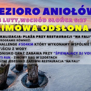 Zimowe Jezioro Aniołów połączone z Yeti Run - zimowy bieg w szortach!