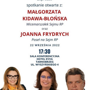 Spotkanie z wicemarszałek Kidawą – Błońską i posłanką Frydrych