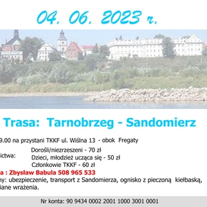 Spływ kajakowy Tarnobrzeg -Sandomierz