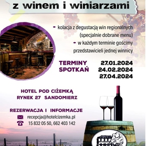 Spotkanie z Winem i Winiarzami - kolacja degustacyjna
