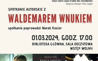 Spotkanie autorskie z Waldemarem Wnukiem