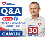 Q&A ZE ZDZISŁAWEM GAWLIKIEM JUŻ W NAJBLIŻSZY PIĄTEK - TVL Telewizja Lokalna Tarnobrzeg