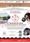 KONKURS "LASOWIACY INSPIRUJĄ" - ETNODESIGN W NOWOCZESNYM WYDANIU