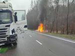 Tarnowska Wola: Po tragicznym wypadku zablokowana DK 9