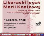 Tarnobrzeg: "Literacki legat Marii Kozłowej"