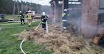 Pożar stodoły w Jadachach w gminie Nowa Dęba. Trwa akcja gaśnicza [ZDJĘCIA]