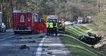 Poważny wypadek na trasie Tarnobrzeg - Stalowa Wola. Wezwano śmigłowiec LPR [ZDJĘCIA]