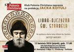 12.04 (piątek) "Liban - ojczyzna św. Szarbela". Prelekcja Jacka Kotuli, w Tarnobrzegu |