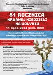 81 rocznica Krwawej Niedzieli na Wołyniu