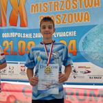 Uczeń SP3, zawodnik UKS "Delfin" Tarnobrzeg Albert Borkowski z kwalifikacją do Mistrzostw Polski 13-latków