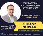 Live chat z prezydentem Tarnobrzega we wtorek 4. marca br. |