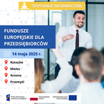 Spotkania informacyjne "Fundusze Europejskie dla przedsiębiorców" w Mielcu, Rzeszowie, Krośnie i Przemyślu