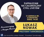Live chat z prezydentem Tarnobrzega w czwartek 5 czerwca br. |