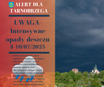 NADCHODZĄCE ZAGROŻENIA POGODOWE: 8-10.07.2025