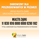 Pomoc dla poszkodowanych w pożarze w Ząbkach