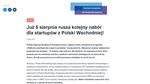 5 SIERPNIA RUSZA KOLEJNY NABÓR DLA STARTUPÓW Z POLSKI WSCHODNIEJ - TVL Telewizja Lokalna Tarnobrzeg