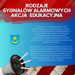 Rodzaje sygnałów alarmowych - akcja edukacyjna