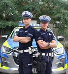 Podziękowanie dla policjantów, którzy pomogli przy usterce auta
