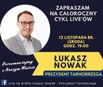 Live chat z prezydentem Tarnobrzega w środę 12 listopada |