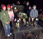 Zapalono znicze na grobie byłego Prezesa Zarządu KTS - KTS Enea Siarkopol Tarnobrzeg