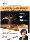 19.02 (czwartek) "Największy skandal zbożowy - ważna rola błonnika w diecie" - wykład w Bibliotece Pedagogicznej w Tarnobrzegu |