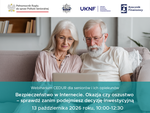 Bezpłatne webinarium dla seniorów - jak bezpiecznie podejmować decyzje inwestycyjne w Internecie?